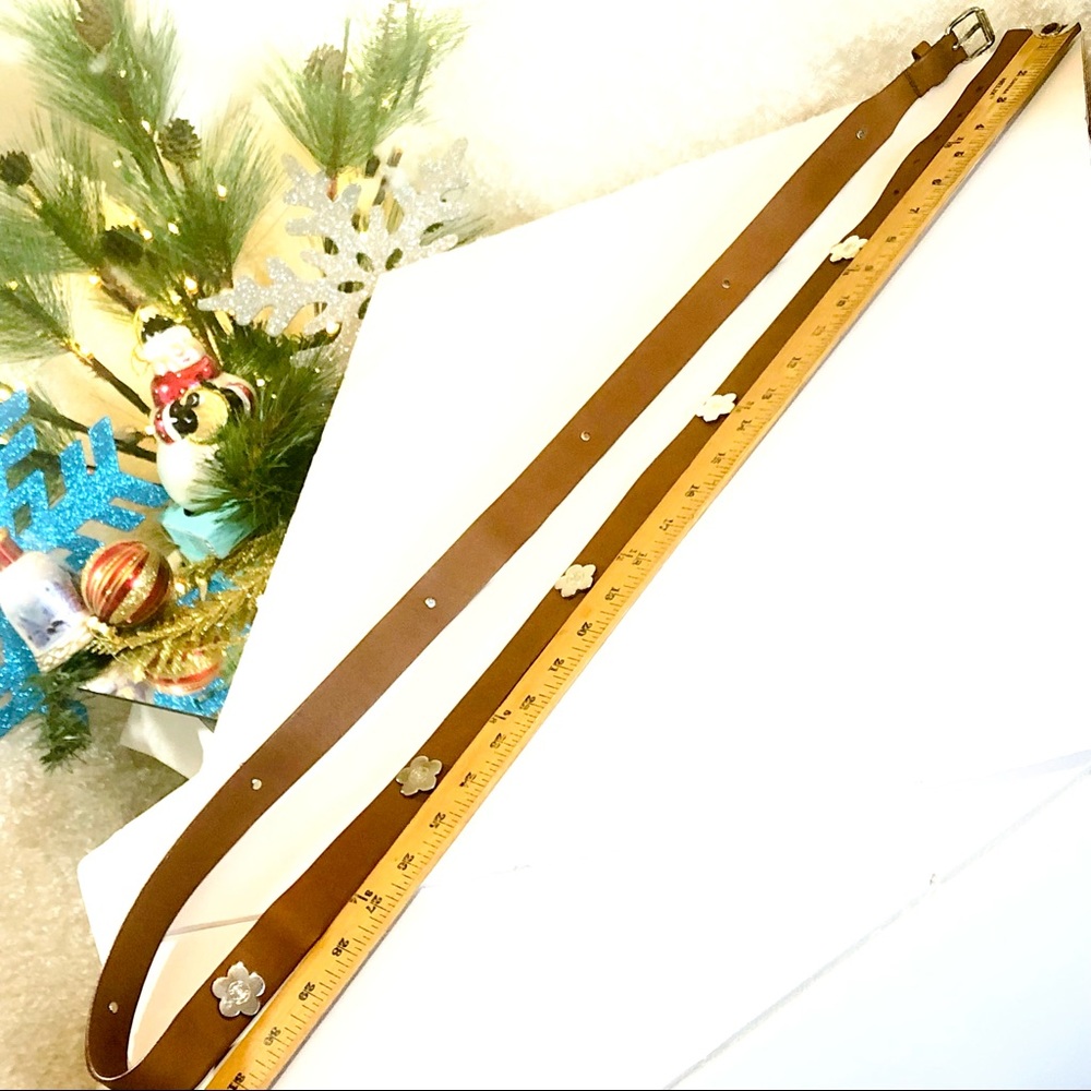 Celine Brown Leather Double Wrap Belt. - Picture 11 of 14